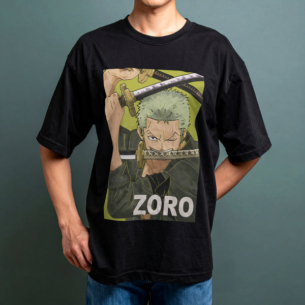Roronoa Zoro T-Shirt SCHWARZ (S - XL Größe) One Piece Mugiwara Store