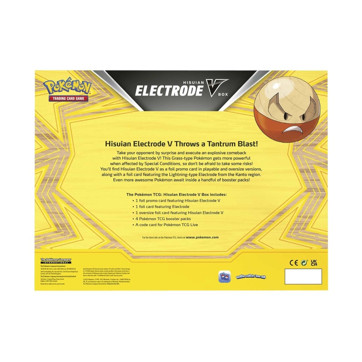 Hisuian Electrode V Box Pokemon Card Game (Spanish ver.)