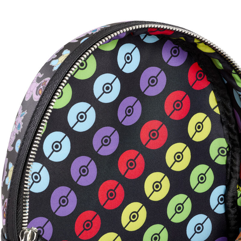 Multi Character Colourful Mini Backpack - Pokémon