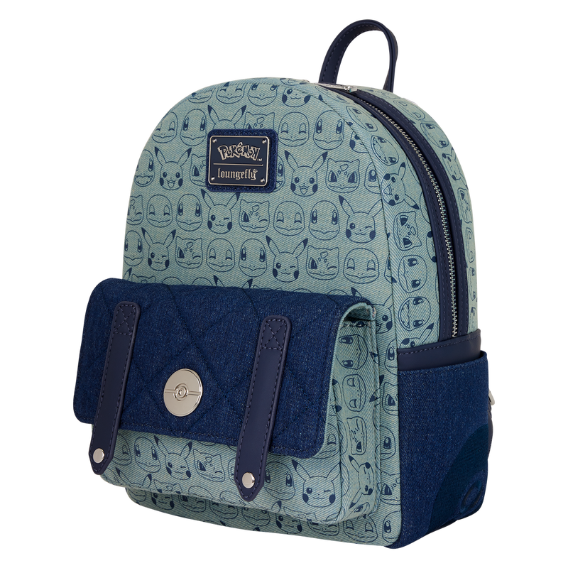 Pokémon Kunstleder Allover-Druck Mini-Rucksack