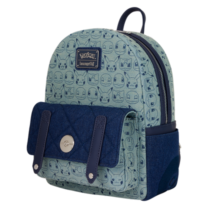 Pokémon Kunstleder Allover-Druck Mini-Rucksack