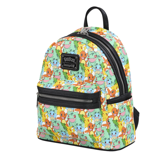 Pokémon Pikachu And Starters All Over Print Mini Backpack