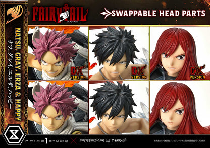 Erza &amp; Happy &amp; Gray &amp; Natsu DX version Prisma Wing Fairy Tail
