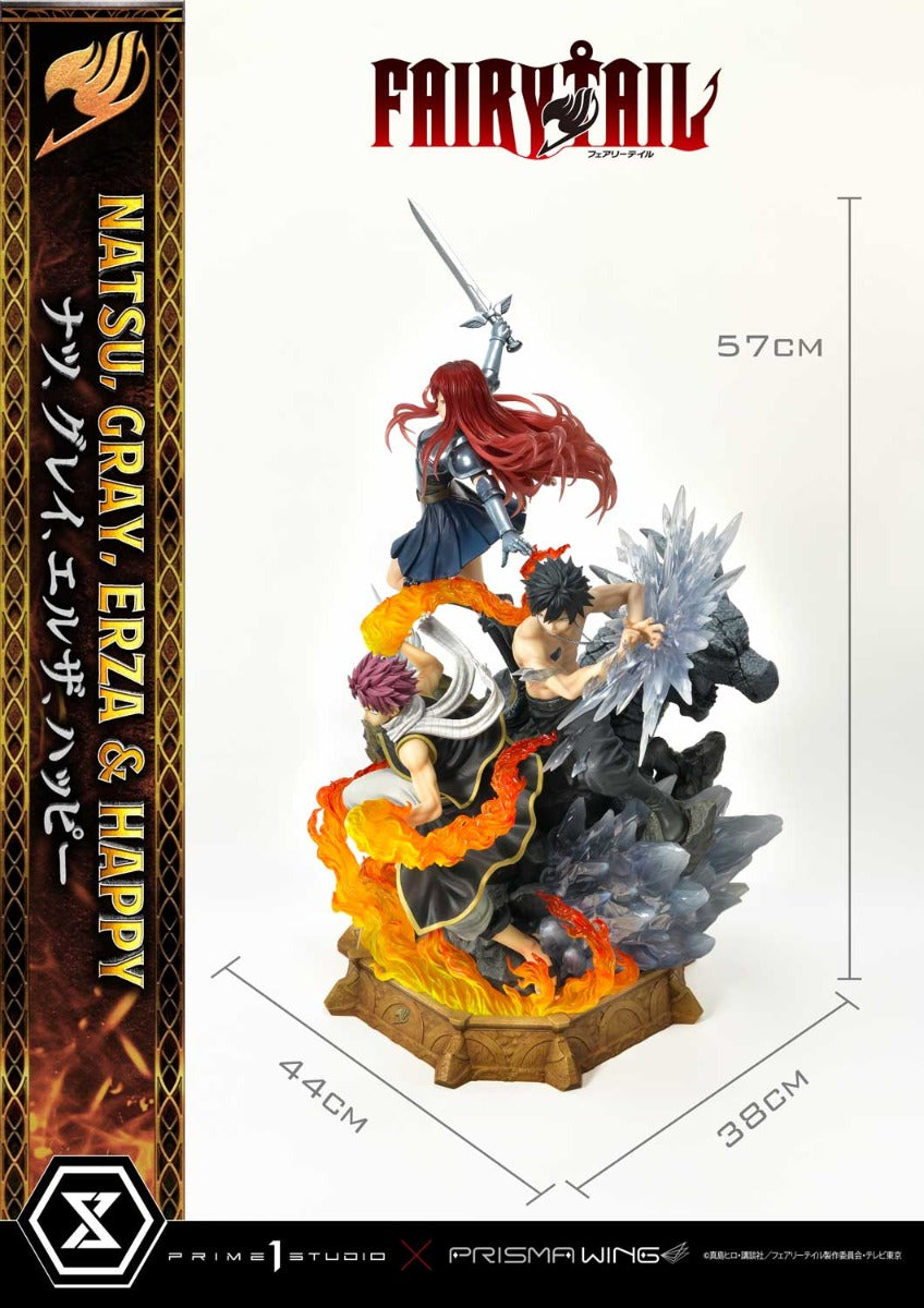 Erza & Happy & Gray & Natsu DX version Prisma Wing Fairy Tail