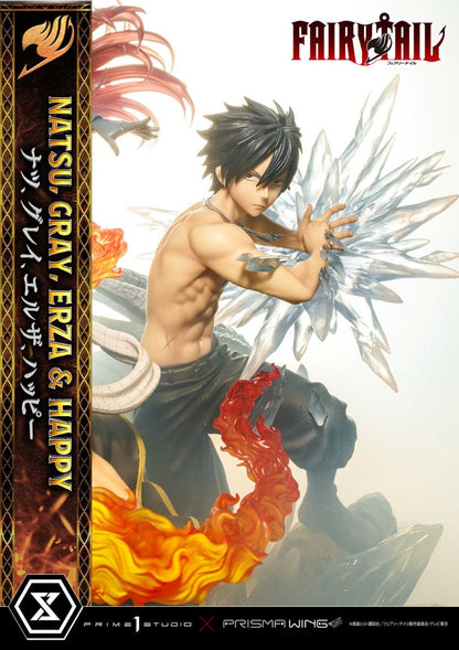 Erza &amp; Happy &amp; Gray &amp; Natsu DX version Prisma Wing Fairy Tail