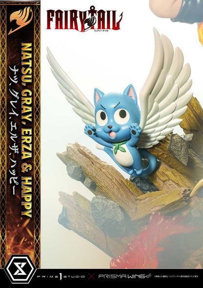 Erza &amp; Happy &amp; Gray &amp; Natsu DX version Prisma Wing Fairy Tail
