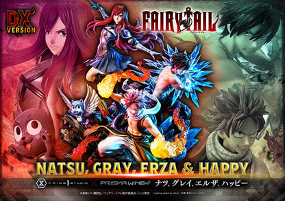Erza &amp; Happy &amp; Gray &amp; Natsu DX version Prisma Wing Fairy Tail