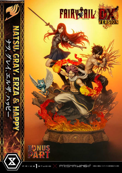 Erza &amp; Happy &amp; Gray &amp; Natsu DX version Prisma Wing Fairy Tail