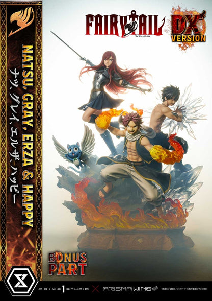 Erza &amp; Happy &amp; Gray &amp; Natsu DX version Prisma Wing Fairy Tail