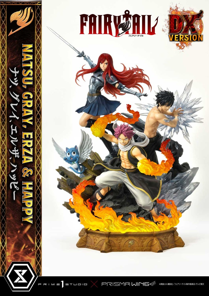 Erza & Happy & Gray & Natsu DX version Prisma Wing Fairy Tail