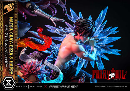 Erza &amp; Happy &amp; Gray &amp; Natsu DX version Prisma Wing Fairy Tail