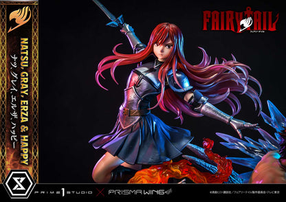 Erza &amp; Happy &amp; Gray &amp; Natsu DX version Prisma Wing Fairy Tail