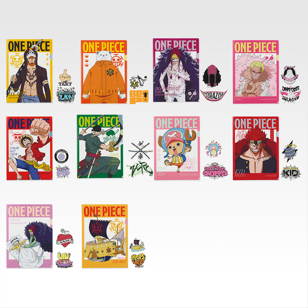 Clear File & Sticker premio J Ichiban Kuji One Piece