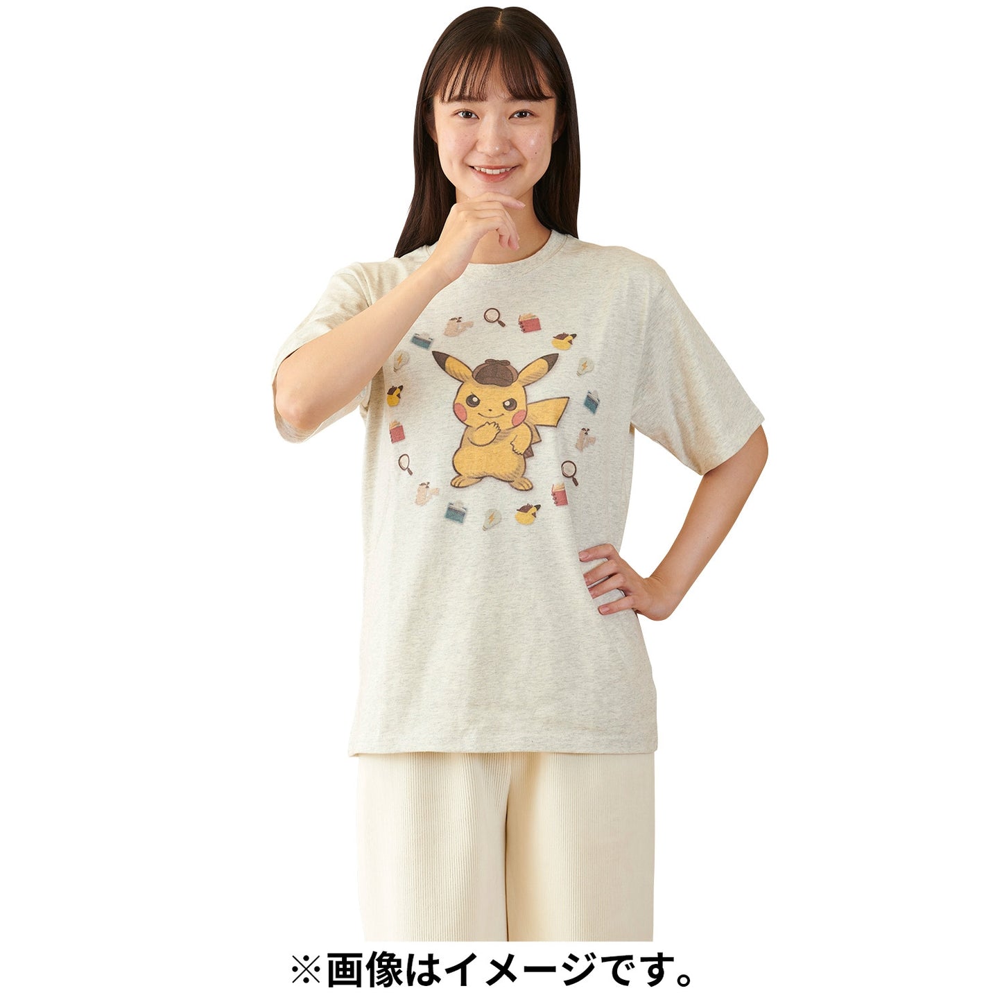 Detective Pikachu Returns T-shirt (M - L Size) Pokémon Pokémon Center