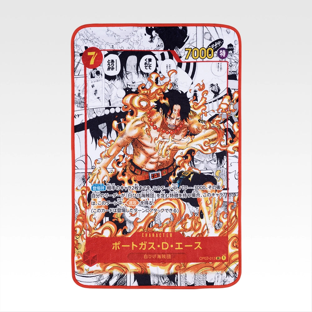 Portgas D Ace Card design blanket Premio B Ichiban Kuji One Piece