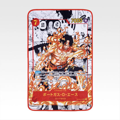 Portgas D Ace Card design blanket Premio B Ichiban Kuji One Piece