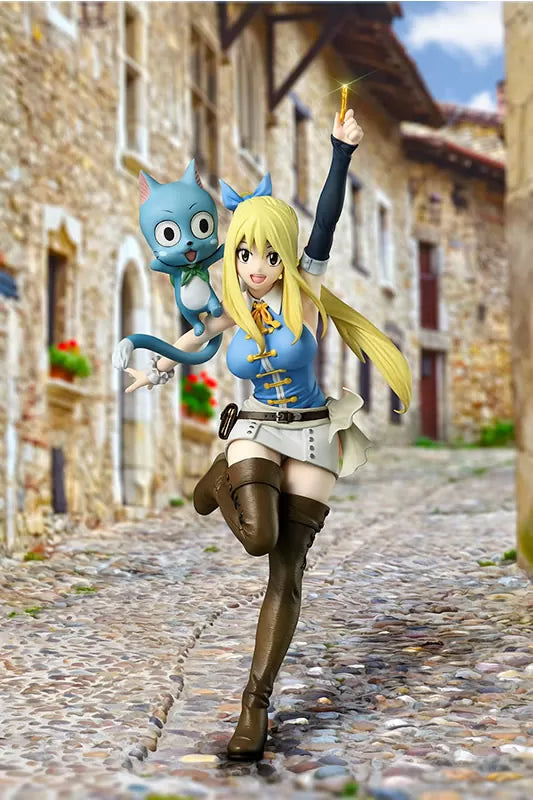 Lucy Heartfilia & Happy Bell Fine Fairy Tail