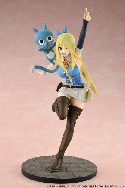 Lucy Heartfilia & Happy Wink Ver. Bell Fine Fairy Tail