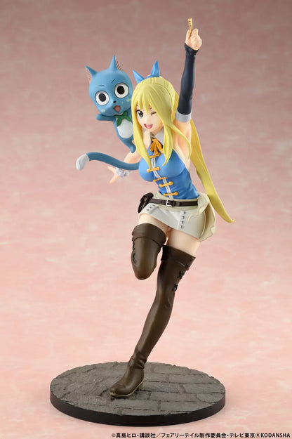 Lucy Heartfilia & Happy Wink Ver. Bell Fine Fairy Tail