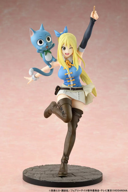 Lucy Heartfilia & Happy Wink Ver. Bell Fine Fairy Tail