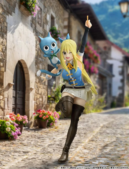 Lucy Heartfilia & Happy Wink Ver. Bell Fine Fairy Tail