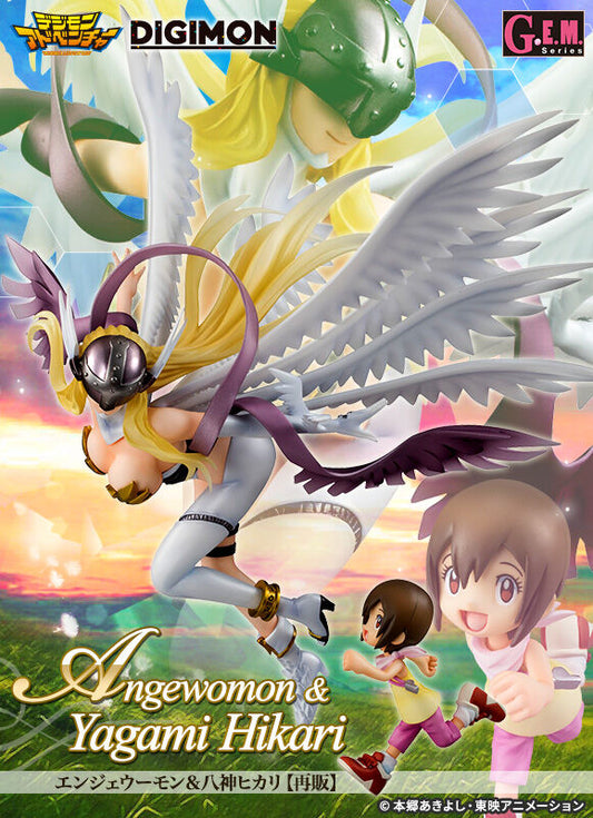 Angewomon & Hikari Yagami GEM Digimon Megahouse