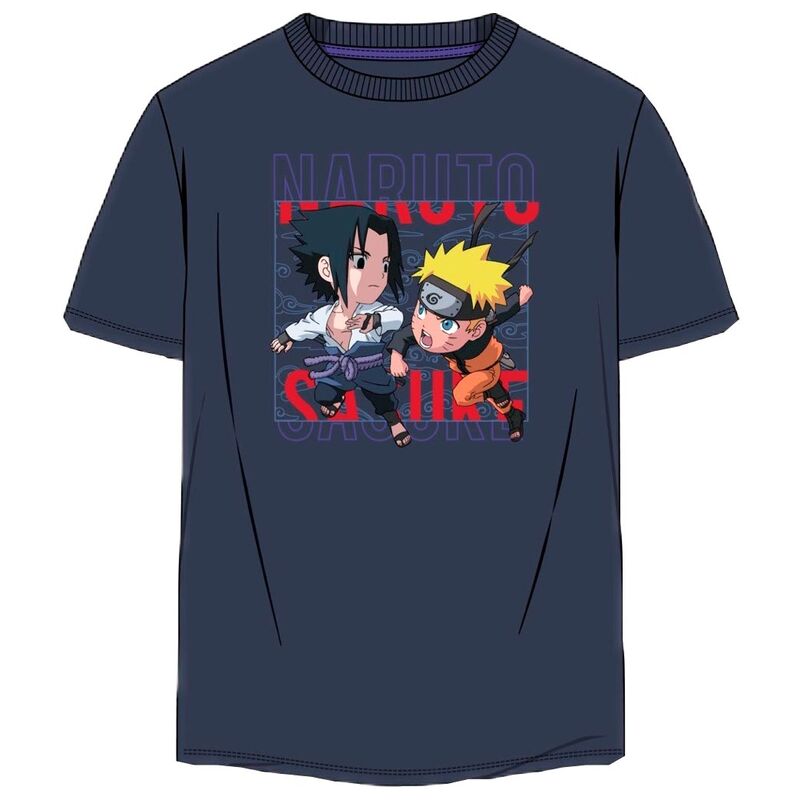Naruto Uzumaki Vs Sasuke T-shirt  Adult ( S - XL Size ) Naruto PIERROT