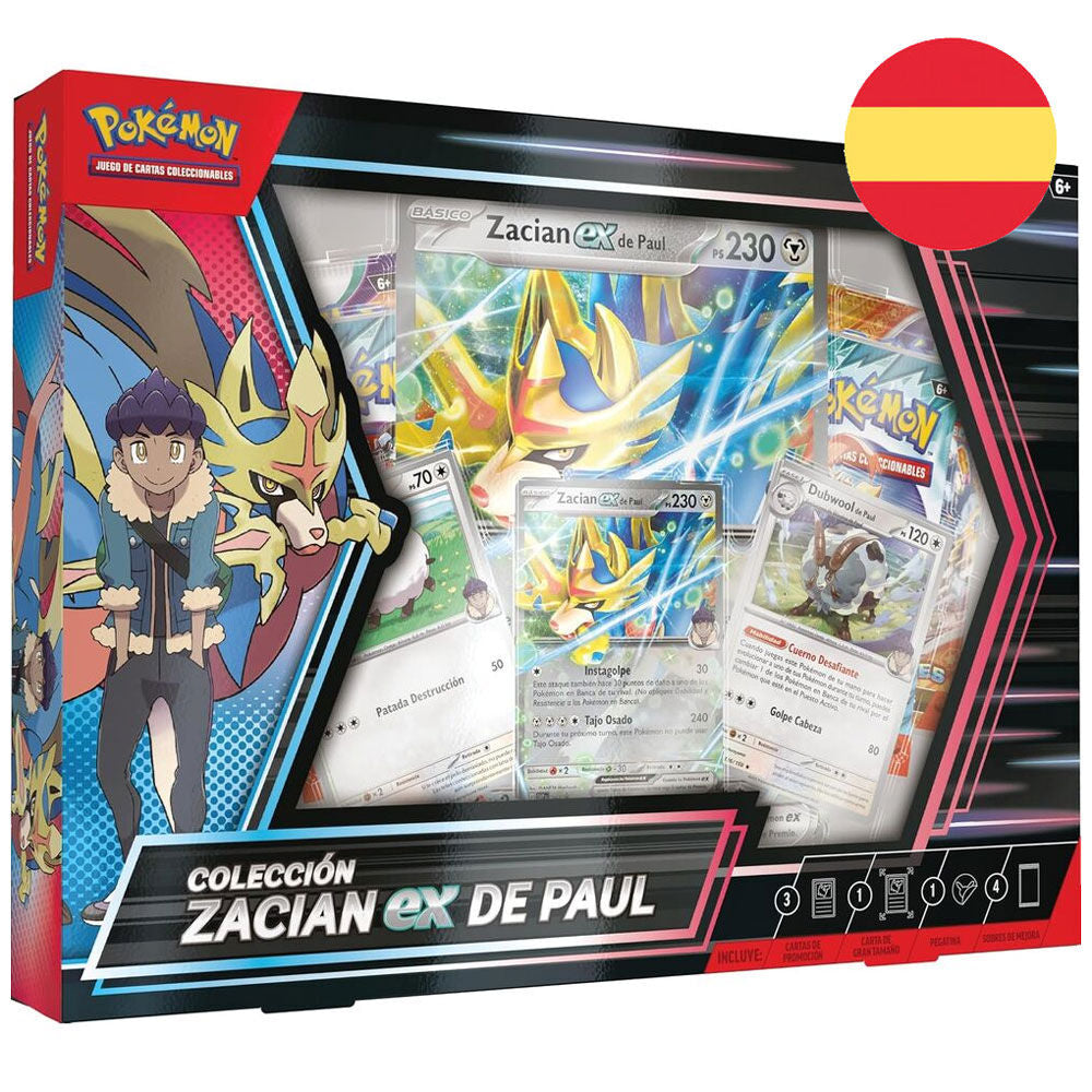 Hop’s Zacian ex Box Pokemon Card Game (Spanish ver.)