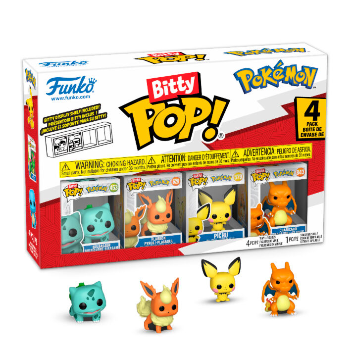 Bulbasaur Blister 4 figuras Bitty POP Pokemon FUNKO