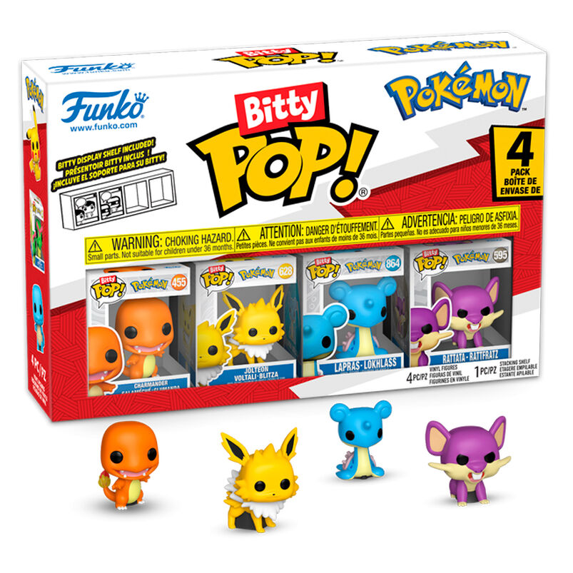 Charmander Blister 4 figuras Bitty POP Pokemon FUNKO