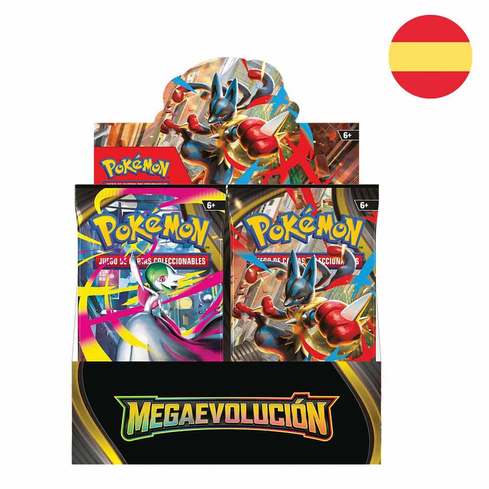 Caja 36 Sobres Mega Evolution Pokemon Card Game (Spanish ver.)