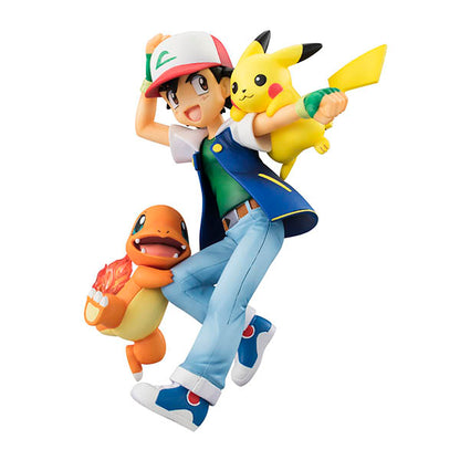 Ash Ketchum & Charmander & Pikachu / Satoshi & Hitokage & Pikachu G.E.M. Pocket Monsters Series MEGAHOUSE
