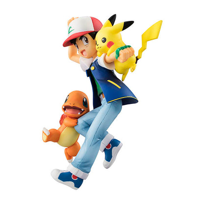 Ash Ketchum & Charmander & Pikachu / Satoshi & Hitokage & Pikachu G.E.M. Pocket Monsters Series MEGAHOUSE
