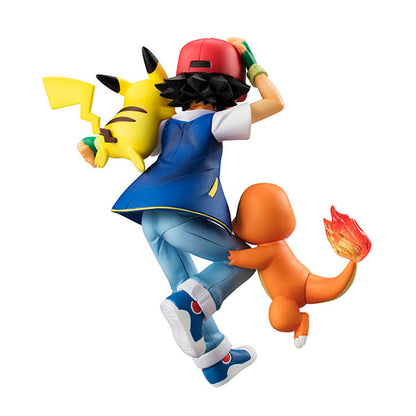 Ash Ketchum & Charmander & Pikachu / Satoshi & Hitokage & Pikachu G.E.M. Pocket Monsters Series MEGAHOUSE