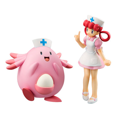 Nurse Joy & Chansey / Joy & Lucky G.E.M. Pocket Monsters Series MEGAHOUSE