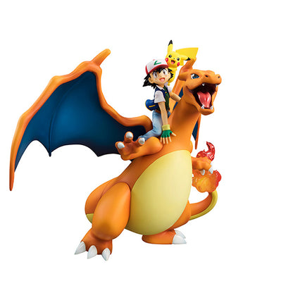 Ash Ketchum & Charizard & Pikachu / Satoshi & Lizardon & Pikachu G.E.M. Pocket Monsters Series MEGAHOUSE