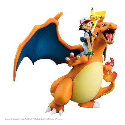Ash Ketchum & Charizard & Pikachu / Satoshi & Lizardon & Pikachu G.E.M. Pocket Monsters Series MEGAHOUSE