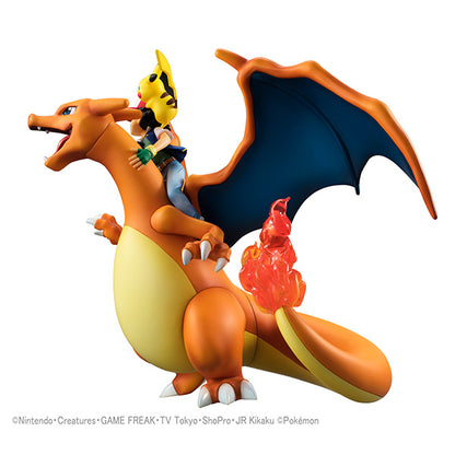 Ash Ketchum & Charizard & Pikachu / Satoshi & Lizardon & Pikachu G.E.M. Pocket Monsters Series MEGAHOUSE