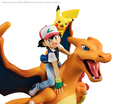 Ash Ketchum & Charizard & Pikachu / Satoshi & Lizardon & Pikachu G.E.M. Pocket Monsters Series MEGAHOUSE