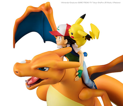 Ash Ketchum & Charizard & Pikachu / Satoshi & Lizardon & Pikachu G.E.M. Pocket Monsters Series MEGAHOUSE