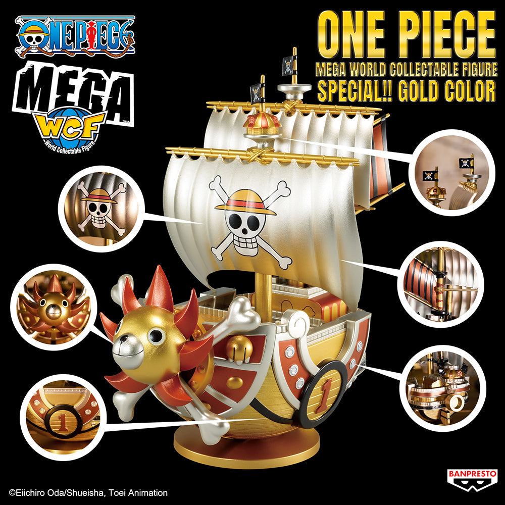 One Piece Wcf MEGA Thousand Sunny Special Gold  Banpresto