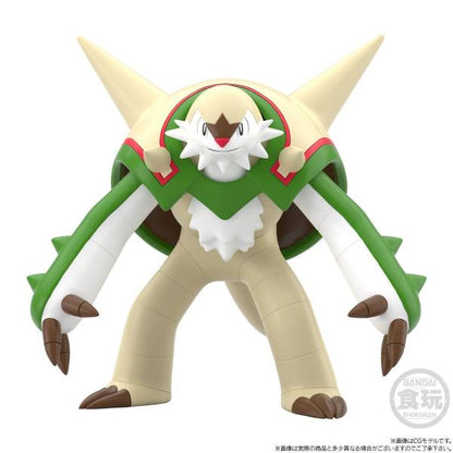 Calem & Chesnaught & Delphox Set Kalos Region Pokémon Scale World (3 types) Bandai