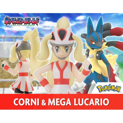 Korrina & Mega Lucario Set Kalos Region Pokémon Scale World (2 types) Bandai