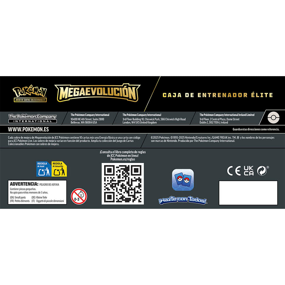 Mega Evolución Elite Trainer Pokemon Card Game (Spanish ver.)
